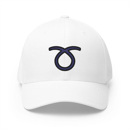 Curly Loop Emoji White Cap – Premium by Capmoji