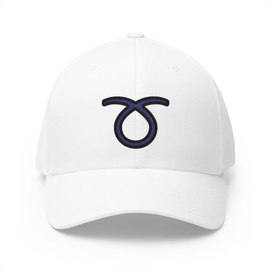 Curly Loop Emoji White Cap – Premium by Capmoji