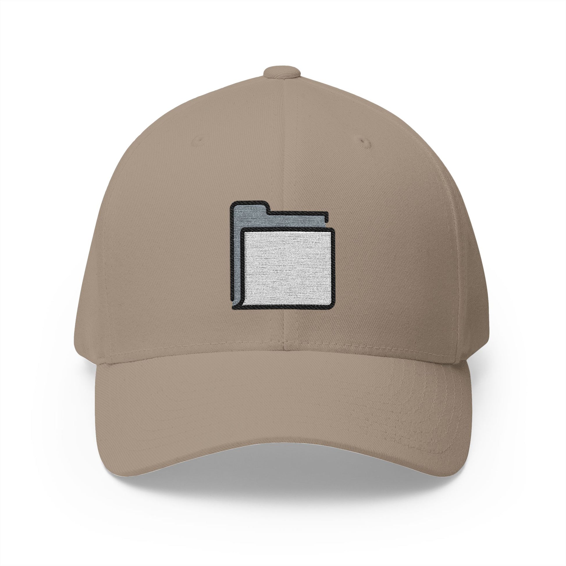 File Folder Emoji Khaki Cap – Premium by Capmoji