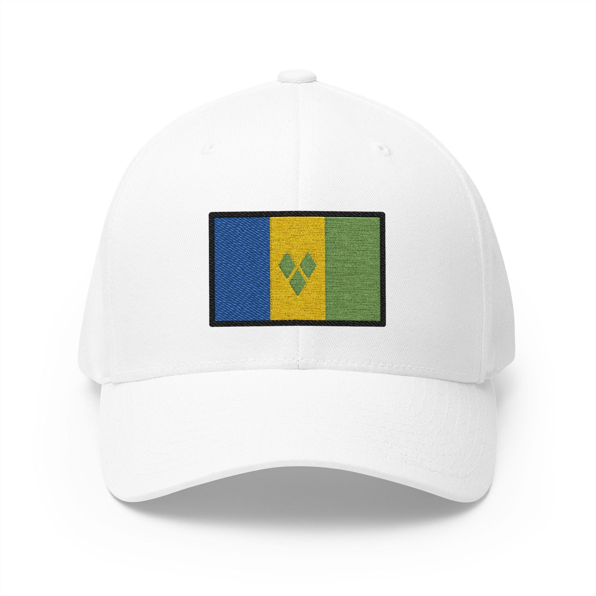 Flag: St. Vincent & Grenadines Emoji White Cap – Premium by Capmoji
