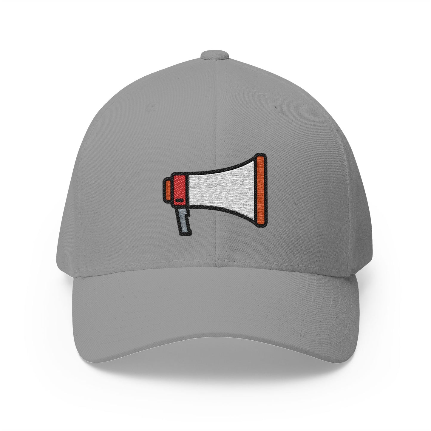 Megaphone Emoji Grey Cap – Premium by Capmoji