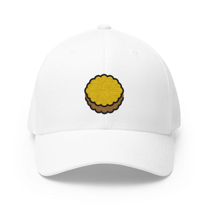 Moon Cake Emoji White Cap – Premium by Capmoji
