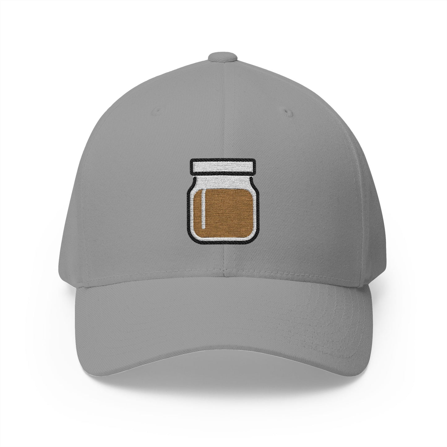Jar With Brown Content Emoji Grey Cap – Premium by Capmoji