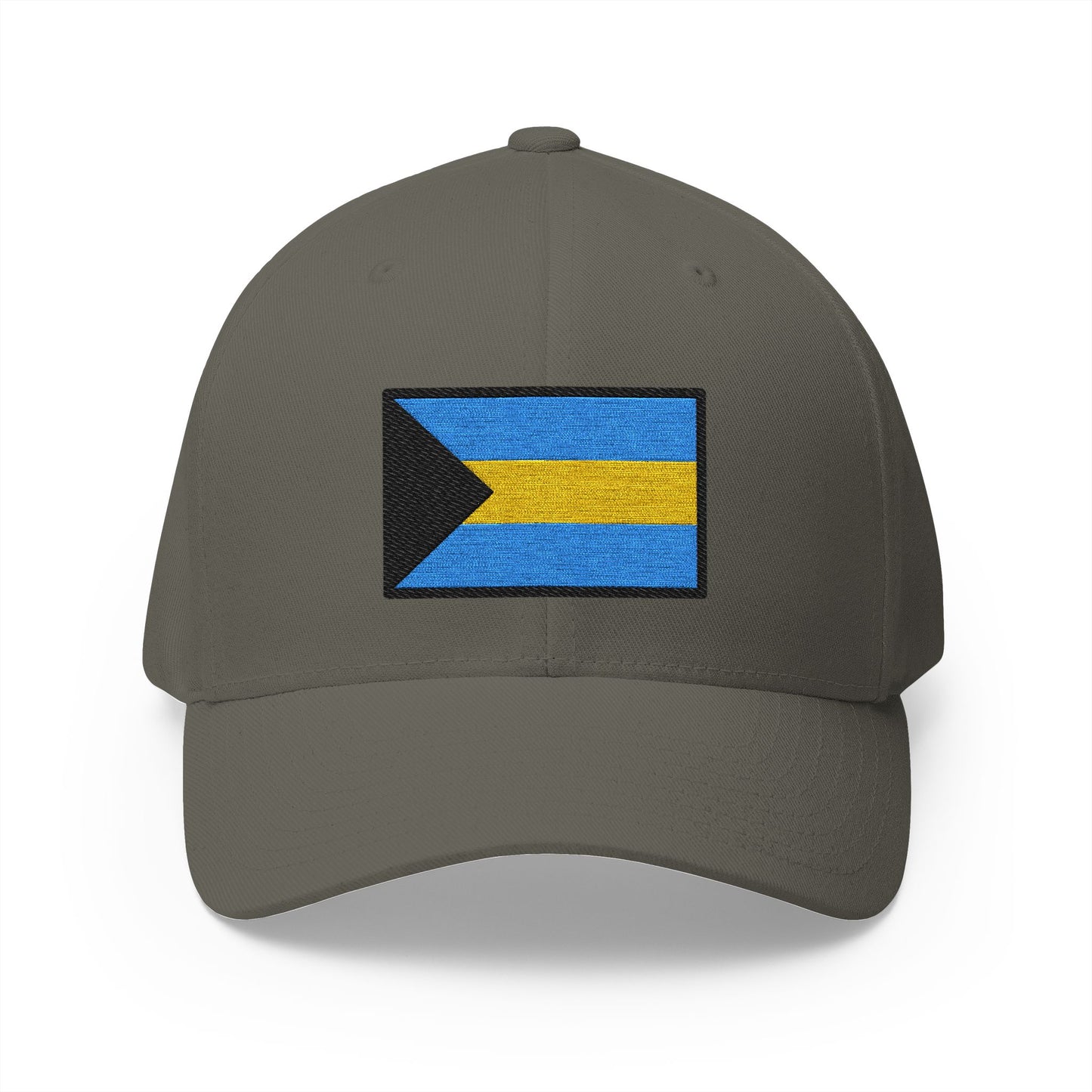 Flag: Bahamas Emoji Olive Cap – Premium by Capmoji