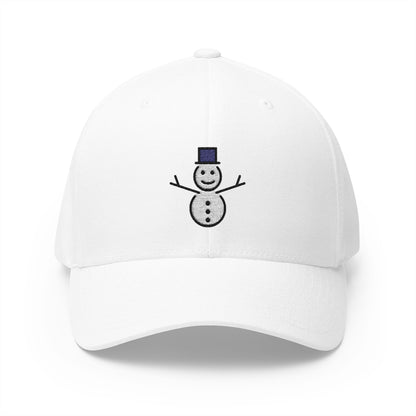 Snowman Without Snow Emoji White Cap – Premium by Capmoji