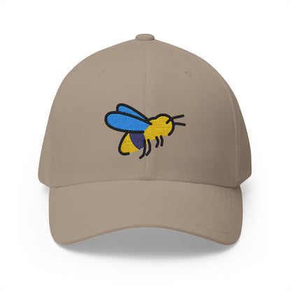 Honeybee Emoji Khaki Cap – Premium by Capmoji