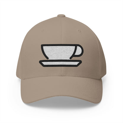 Hot Beverage Emoji Khaki Cap – Premium by Capmoji