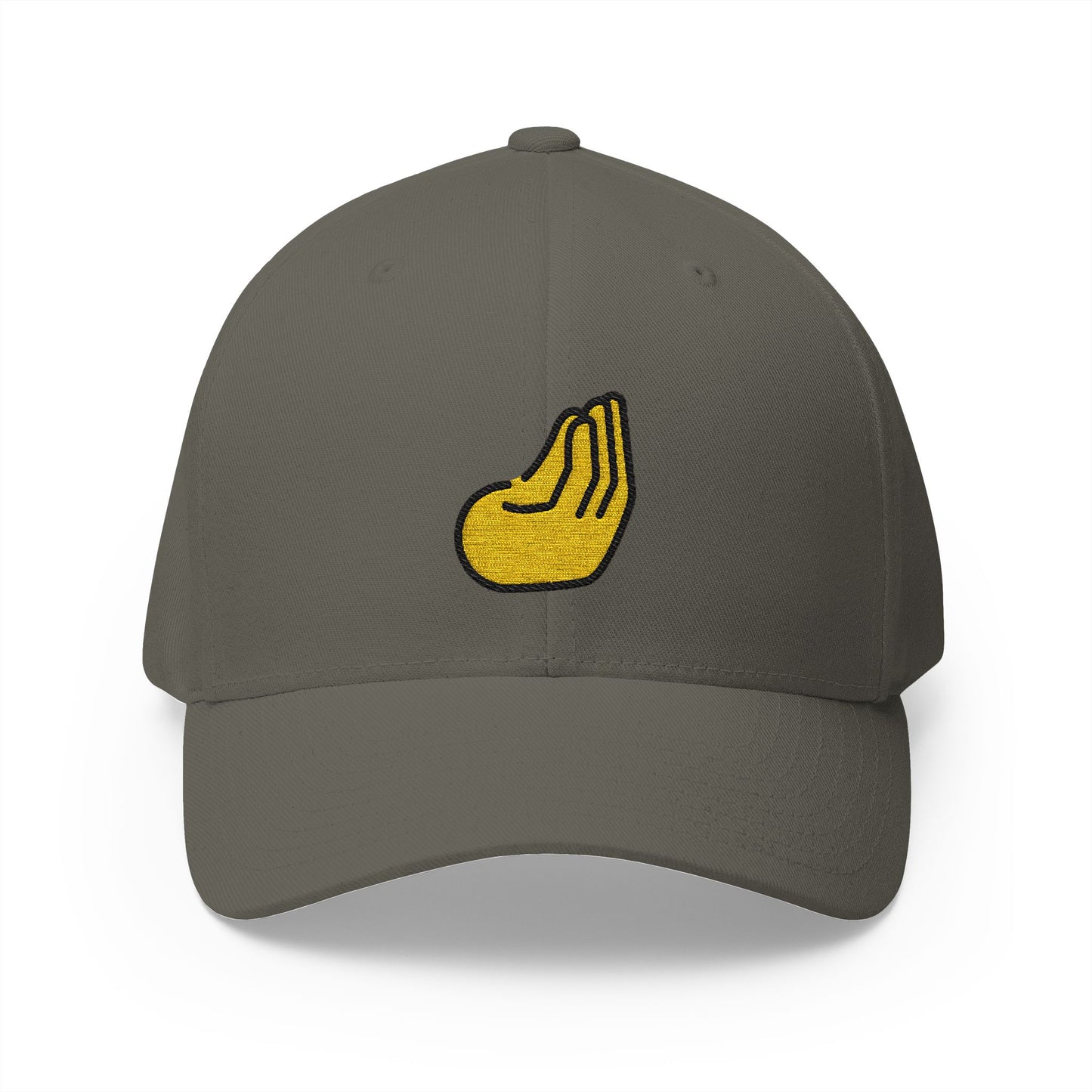 Pinched Fingers Emoji Olive Cap – Premium by Capmoji
