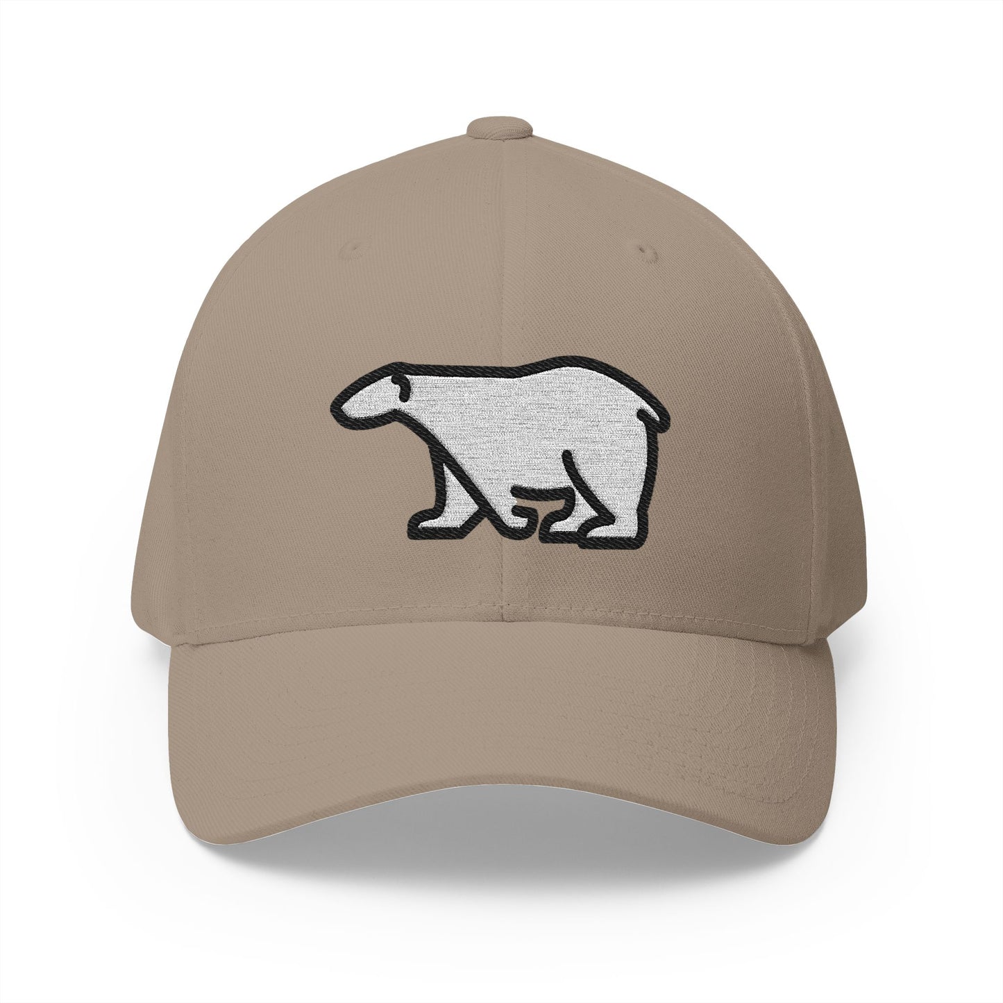 Polar Bear Emoji Khaki Cap – Premium by Capmoji