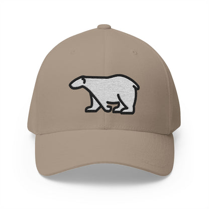 Polar Bear Emoji Khaki Cap – Premium by Capmoji