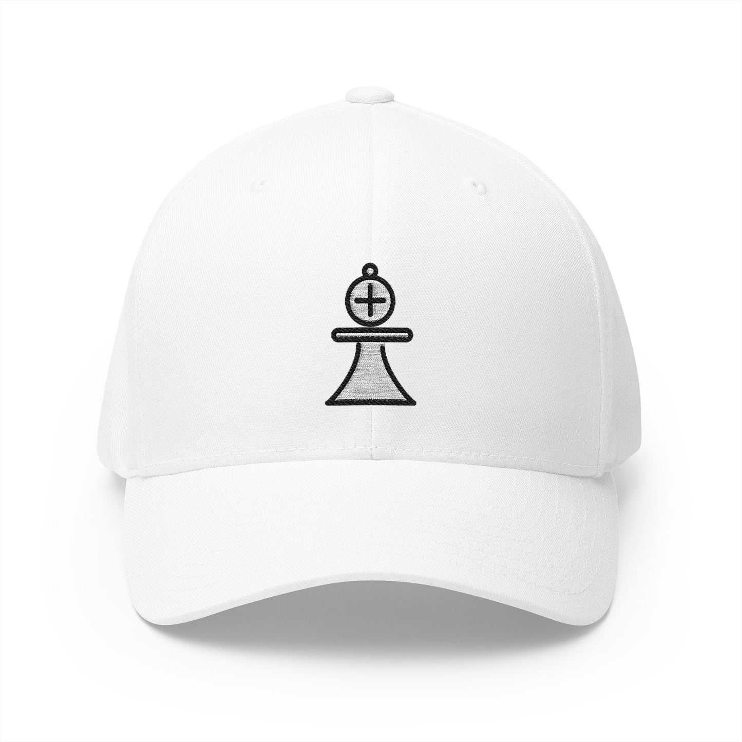 White Chess Bishop Emoji White Cap – Premium by Capmoji