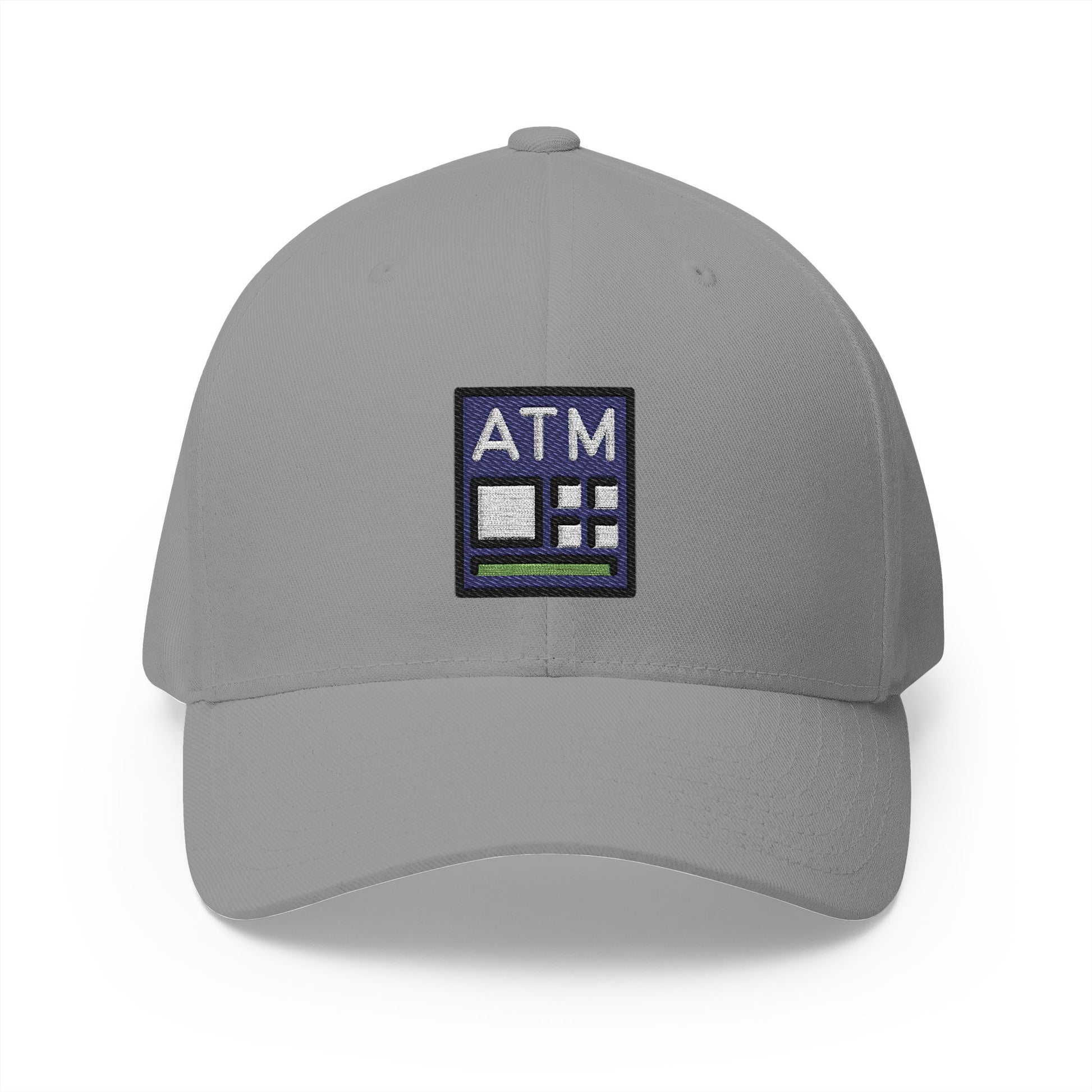 Atm Sign Emoji Grey Cap – Premium by Capmoji
