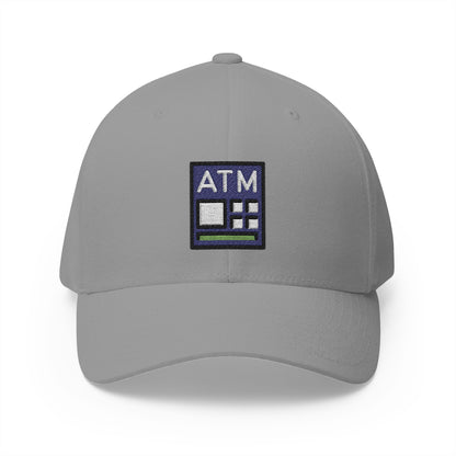 Atm Sign Emoji Grey Cap – Premium by Capmoji