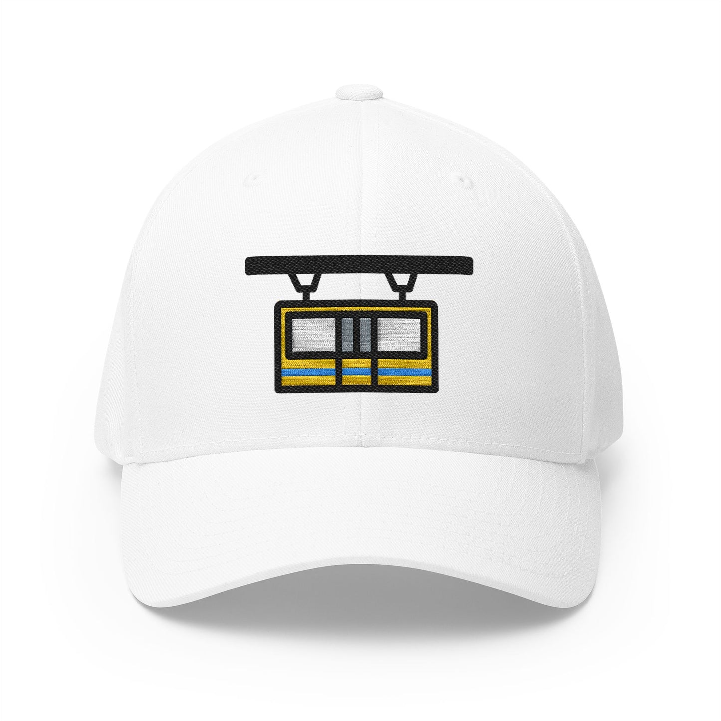 Suspension Railway Emoji White Cap – Premium by Capmoji