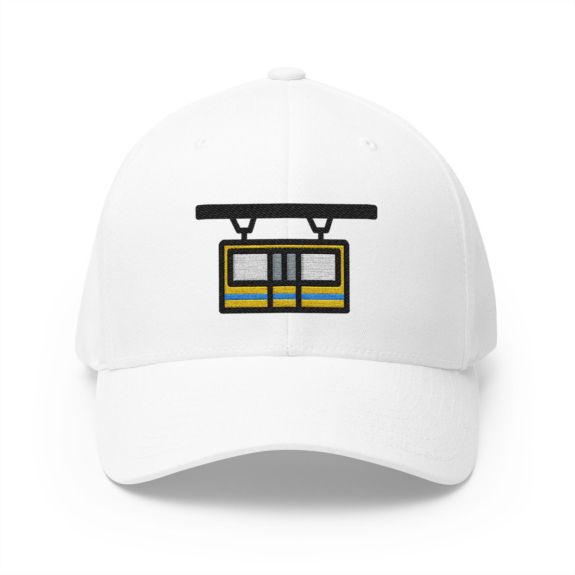 Suspension Railway Emoji White Cap – Premium by Capmoji