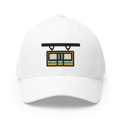 Suspension Railway Emoji White Cap – Premium by Capmoji