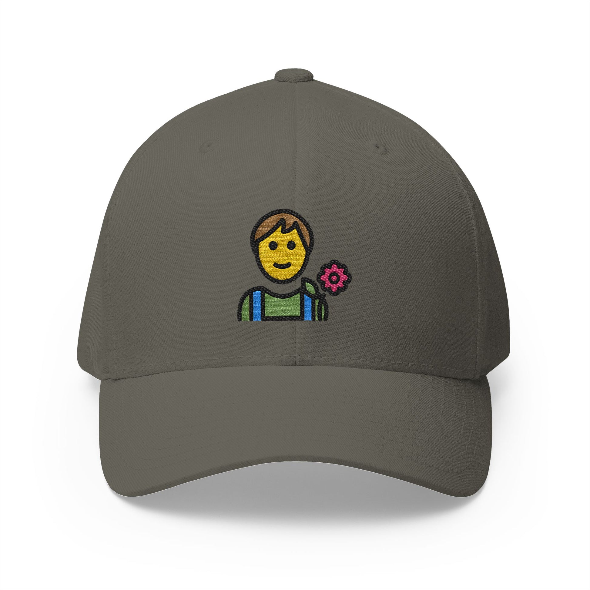 Gardener Man Emoji Olive Cap – Premium by Capmoji