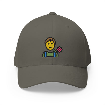 Gardener Man Emoji Olive Cap – Premium by Capmoji
