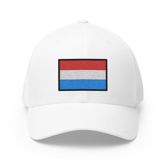 Flag: Luxembourg Emoji White Cap – Premium by Capmoji