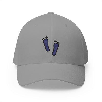 Footprints Emoji Grey Cap – Premium by Capmoji