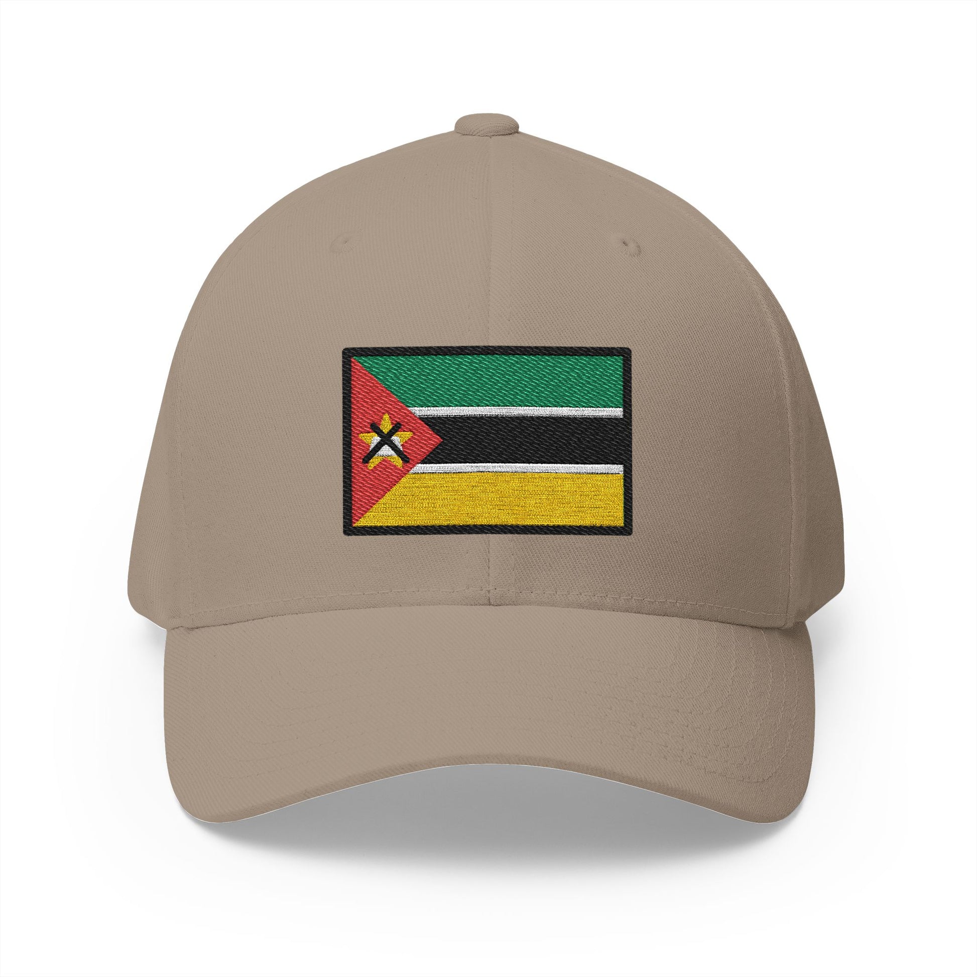 Flag: Mozambique Emoji Khaki Cap – Premium by Capmoji