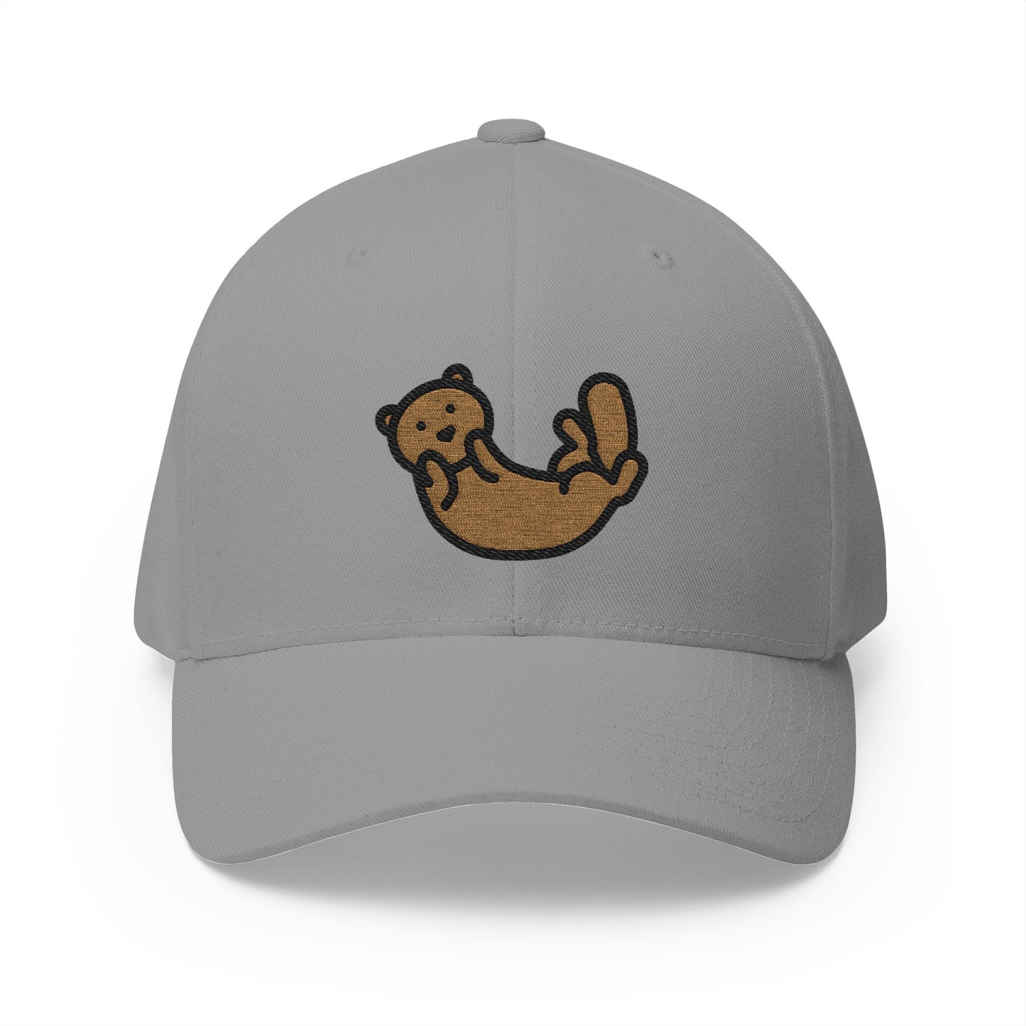 Otter Emoji Grey Cap – Premium by Capmoji