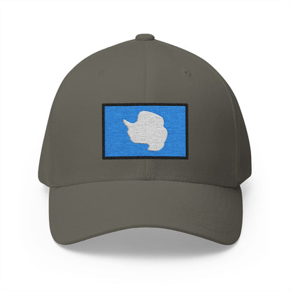 Flag: Antarctica Emoji Olive Cap – Premium by Capmoji