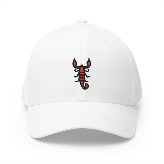 Scorpion Emoji White Cap – Premium by Capmoji