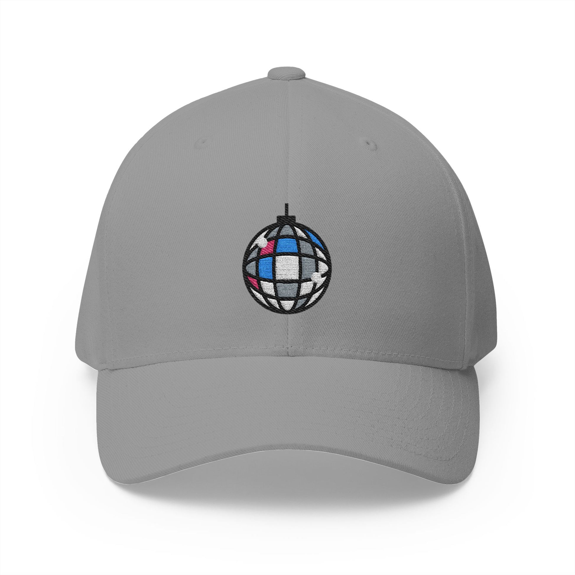 Mirror Ball Emoji Grey Cap – Premium by Capmoji