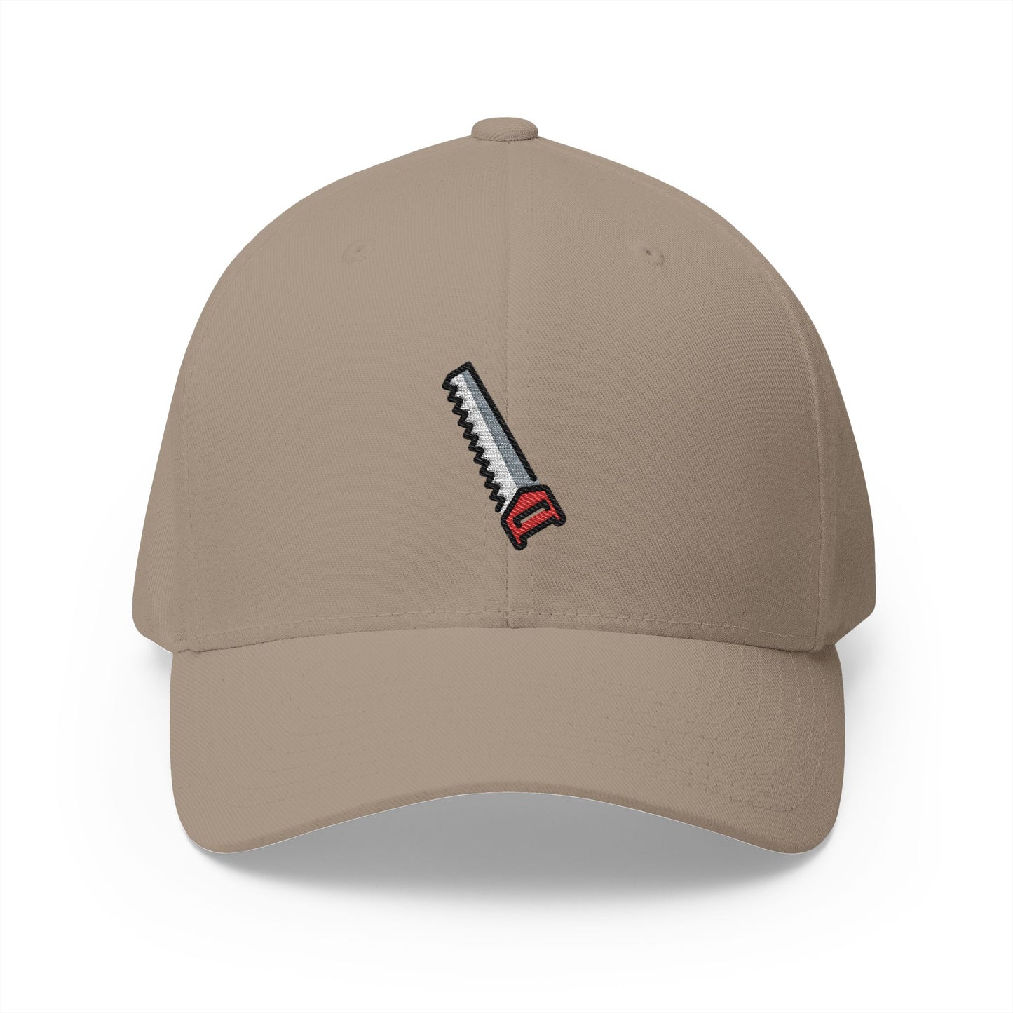 Carpentry Saw Emoji Khaki Cap – Premium by Capmoji