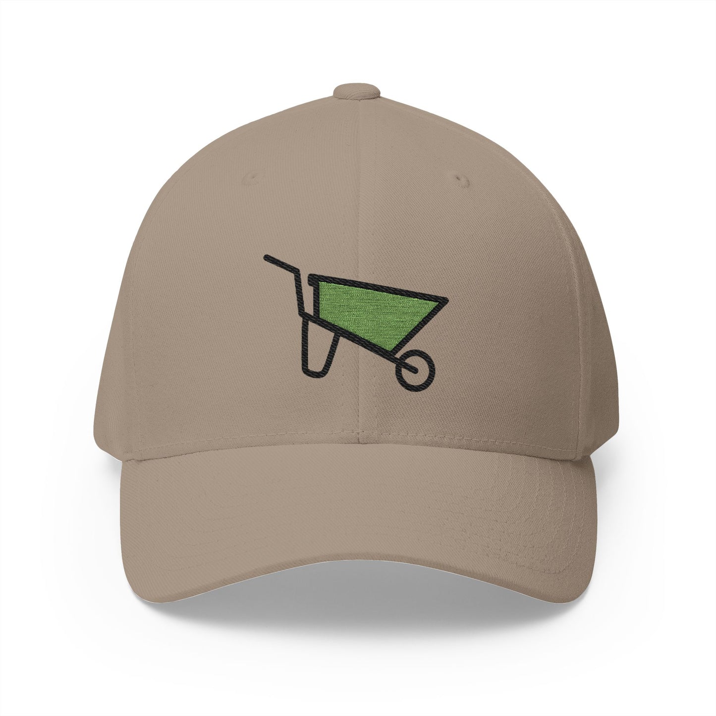 Wheelbarrow Emoji Khaki Cap – Premium by Capmoji