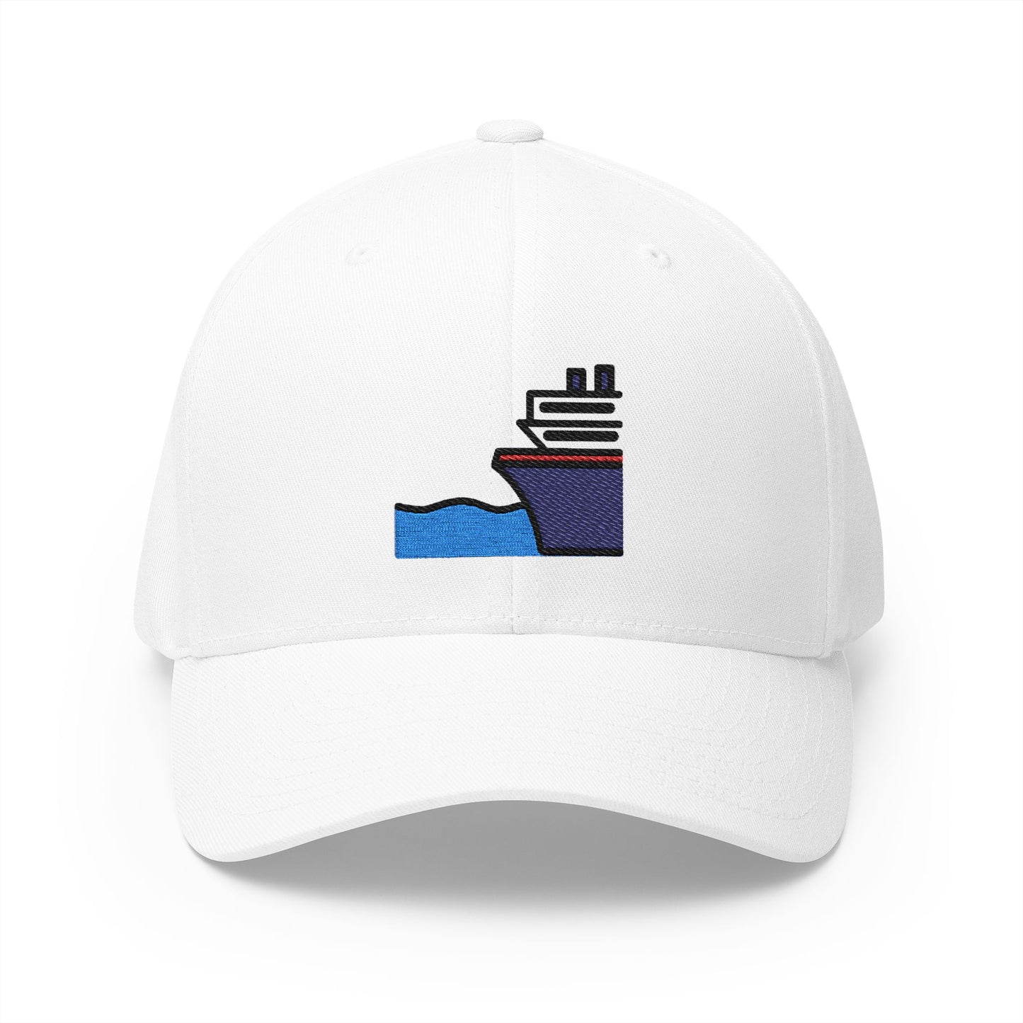 Ferry Emoji White Cap – Premium by Capmoji