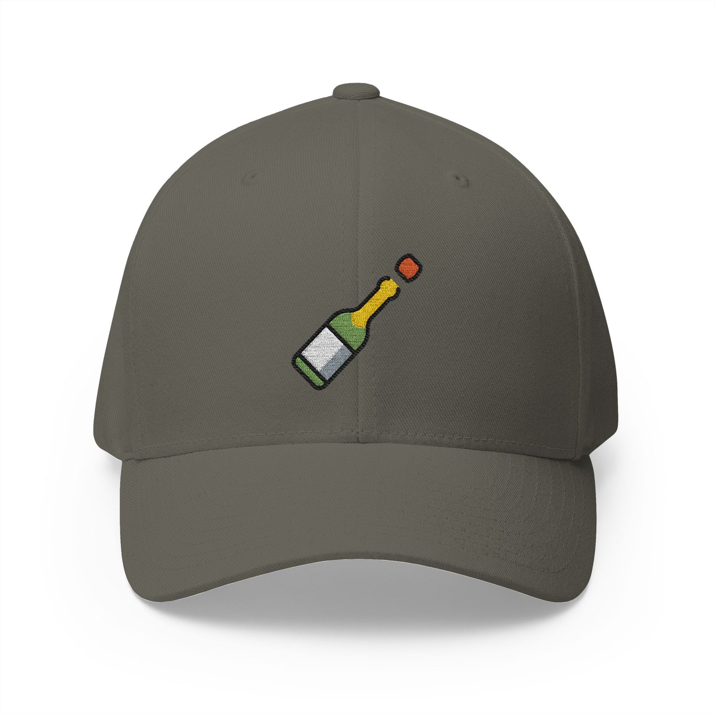 Bottle With Popping Cork Emoji Olive Cap – Premium by Capmoji