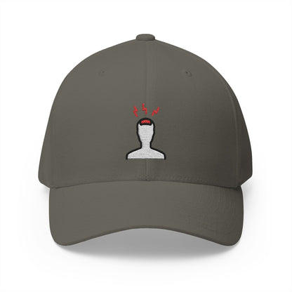 Headache Emoji Olive Cap – Premium by Capmoji