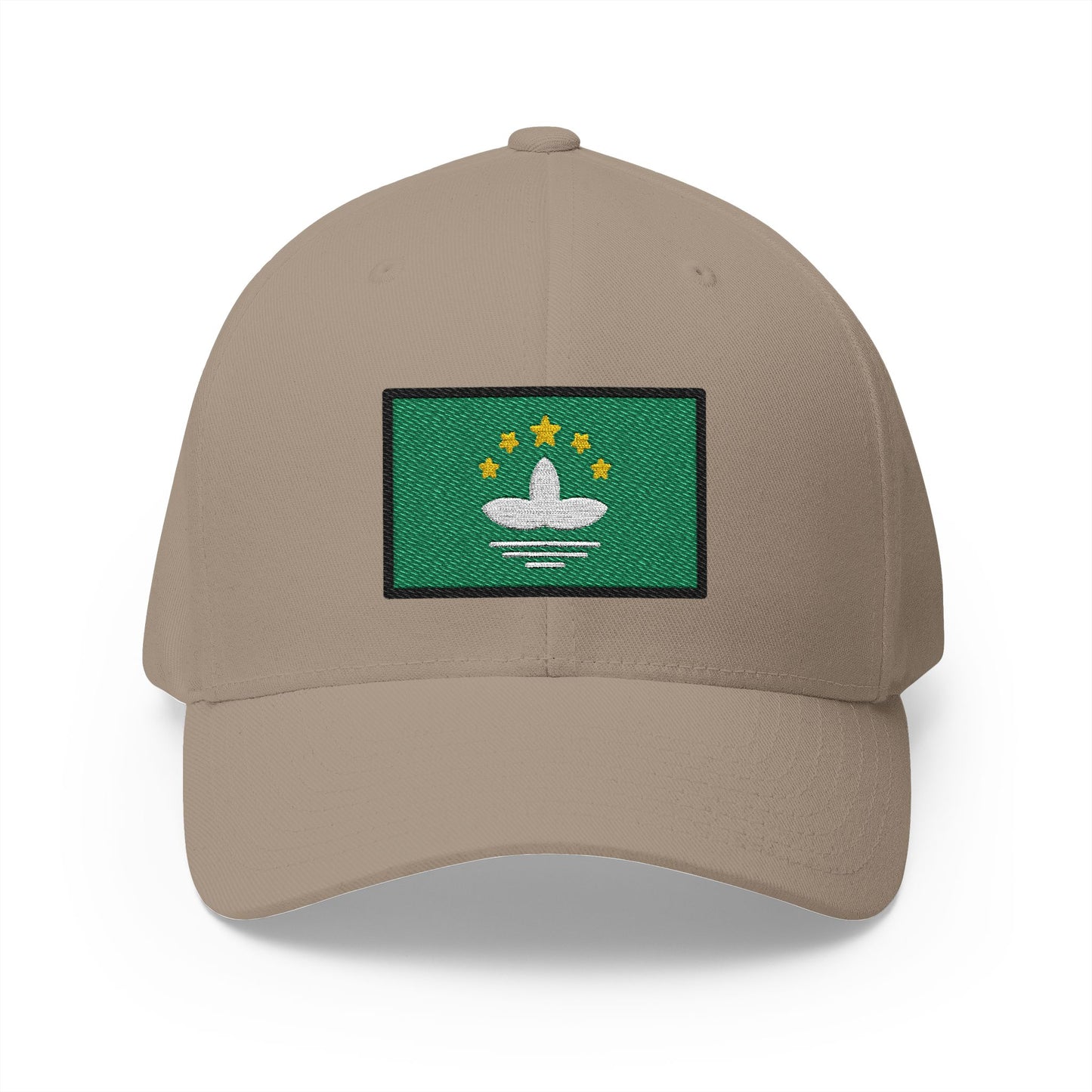 Flag: Macao Sar China Emoji Khaki Cap – Premium by Capmoji