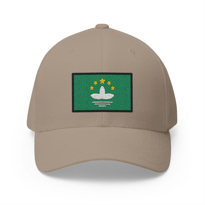 Flag: Macao Sar China Emoji Khaki Cap – Premium by Capmoji