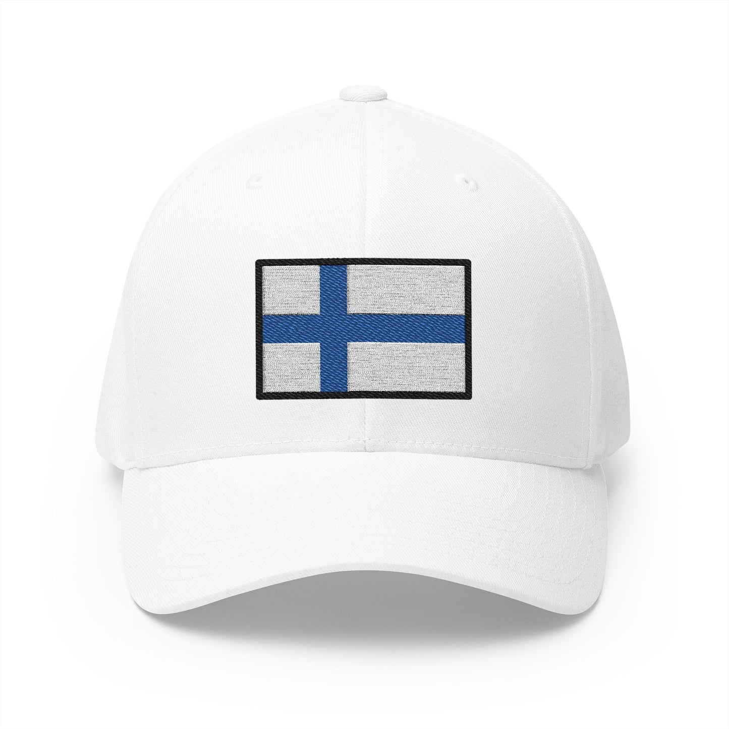 Flag: Finland Emoji White Cap – Premium by Capmoji
