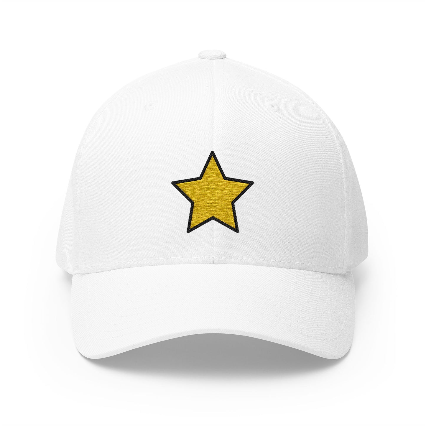 Star Emoji White Cap – Premium by Capmoji