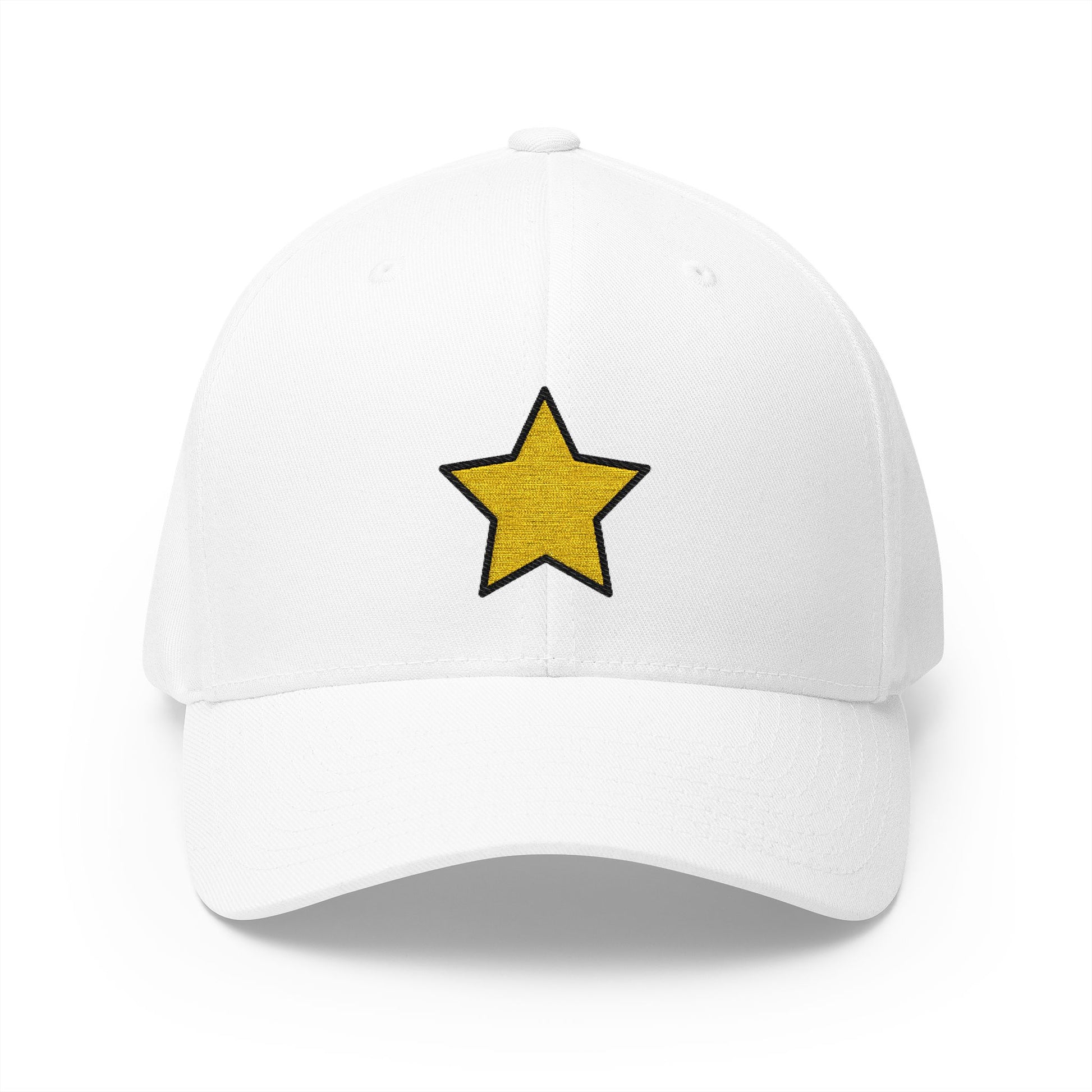 Star Emoji White Cap – Premium by Capmoji