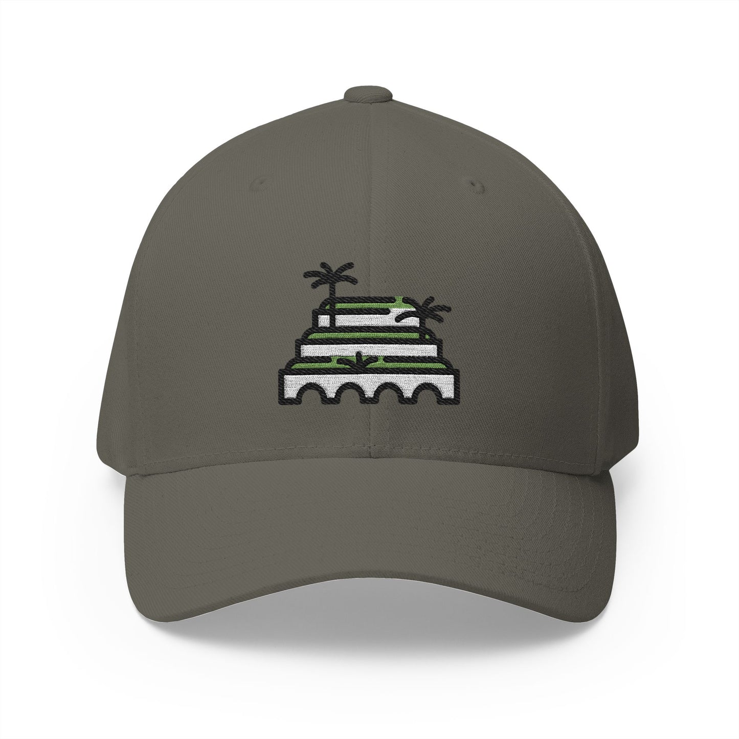 Hanging Gardens Of Babylon Emoji Olive Cap – Premium by Capmoji