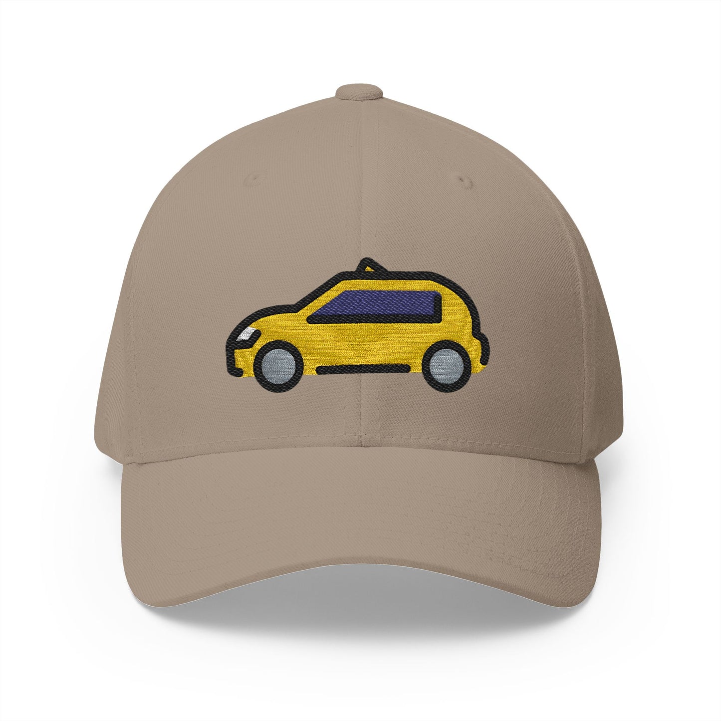 Taxi Emoji Khaki Cap – Premium by Capmoji