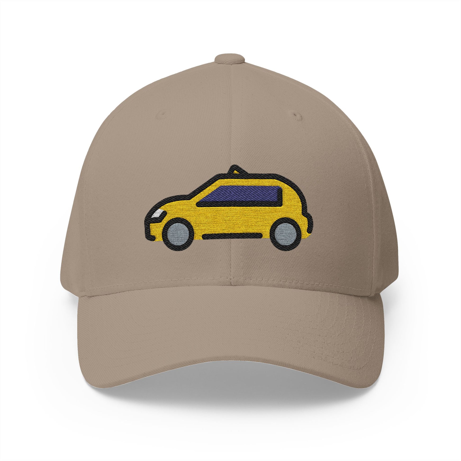 Taxi Emoji Khaki Cap – Premium by Capmoji