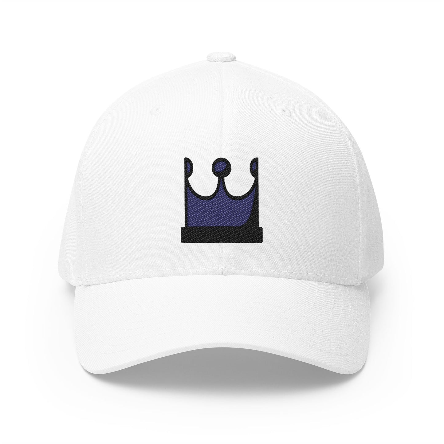 Black Chess Queen Emoji White Cap – Premium by Capmoji