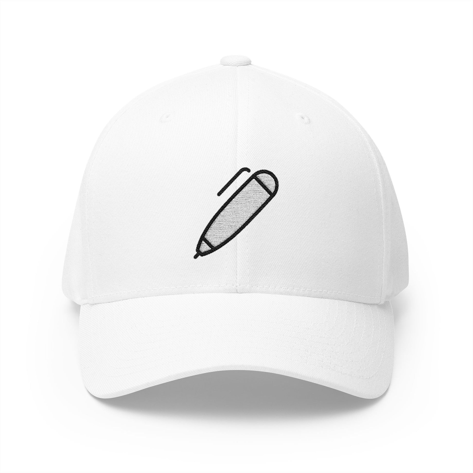 Pen Emoji White Cap – Premium by Capmoji