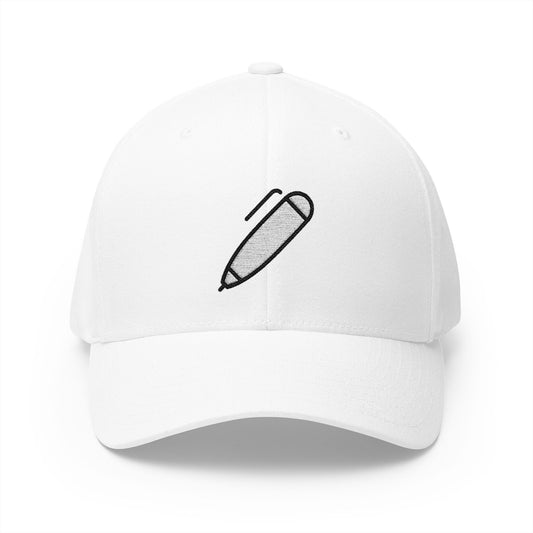 Pen Emoji White Cap – Premium by Capmoji