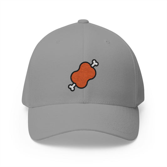Meat On Bone Emoji Grey Cap – Premium by Capmoji