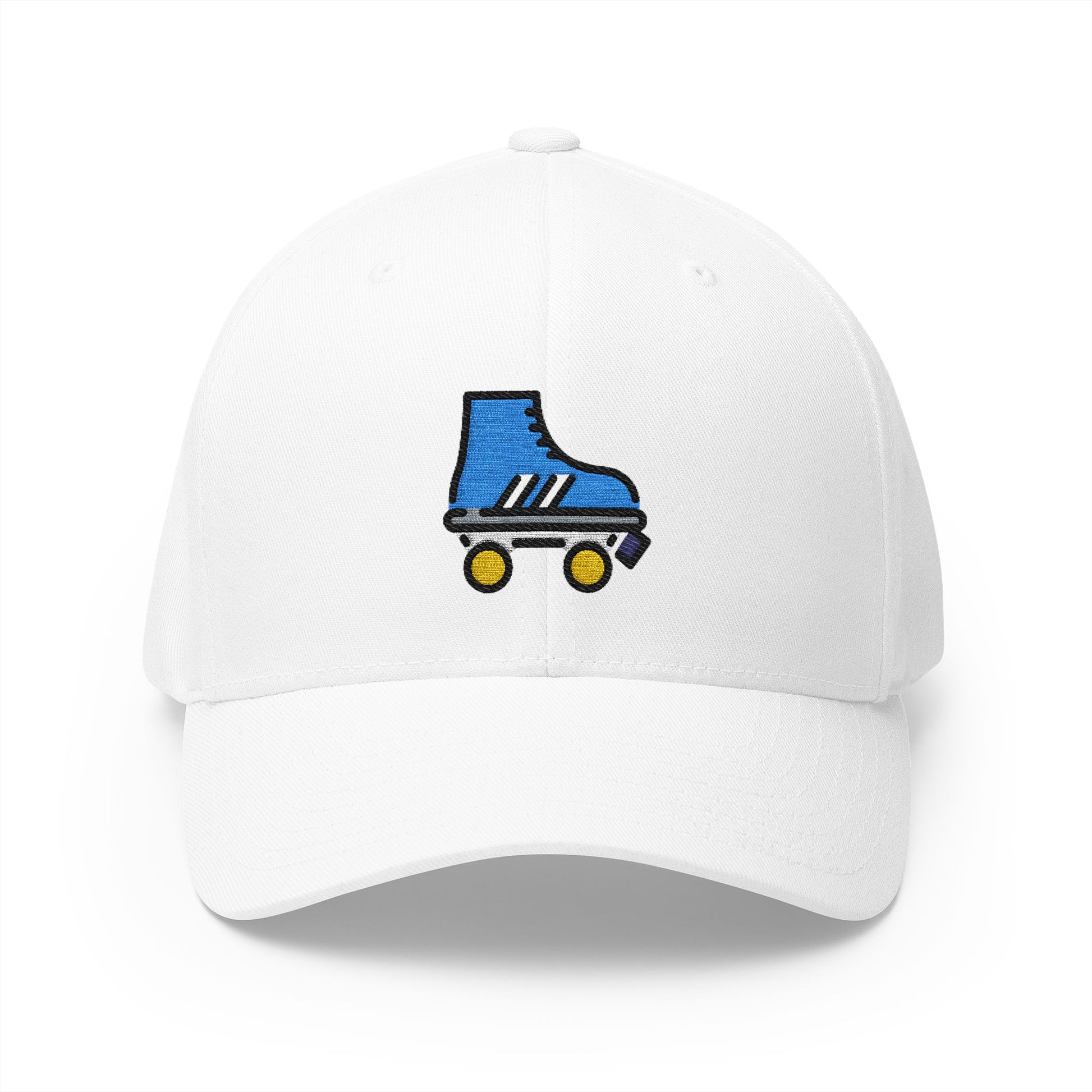 Roller Skate Emoji White Cap – Premium by Capmoji