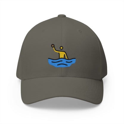Man Playing Water Polo Emoji Olive Cap – Premium by Capmoji