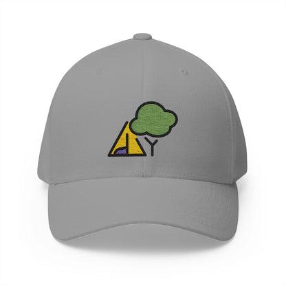 Camping Emoji Grey Cap – Premium by Capmoji