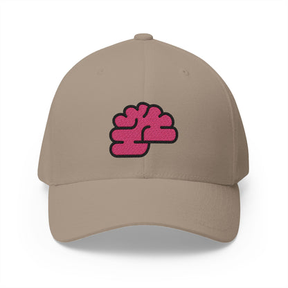 Brain Emoji Khaki Cap – Premium by Capmoji